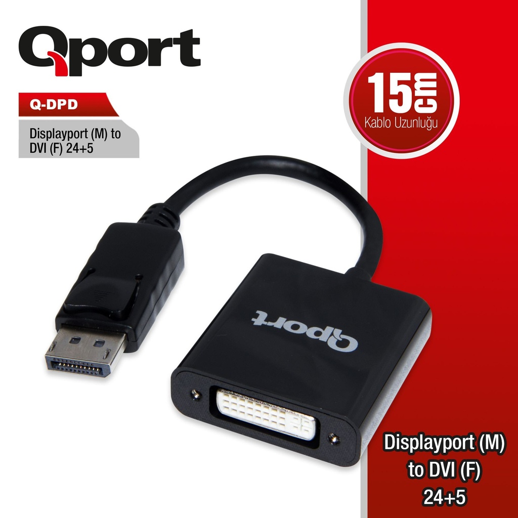 QPORT Q-DPD DISPLAY TO DVI Переходник Адаптер питания