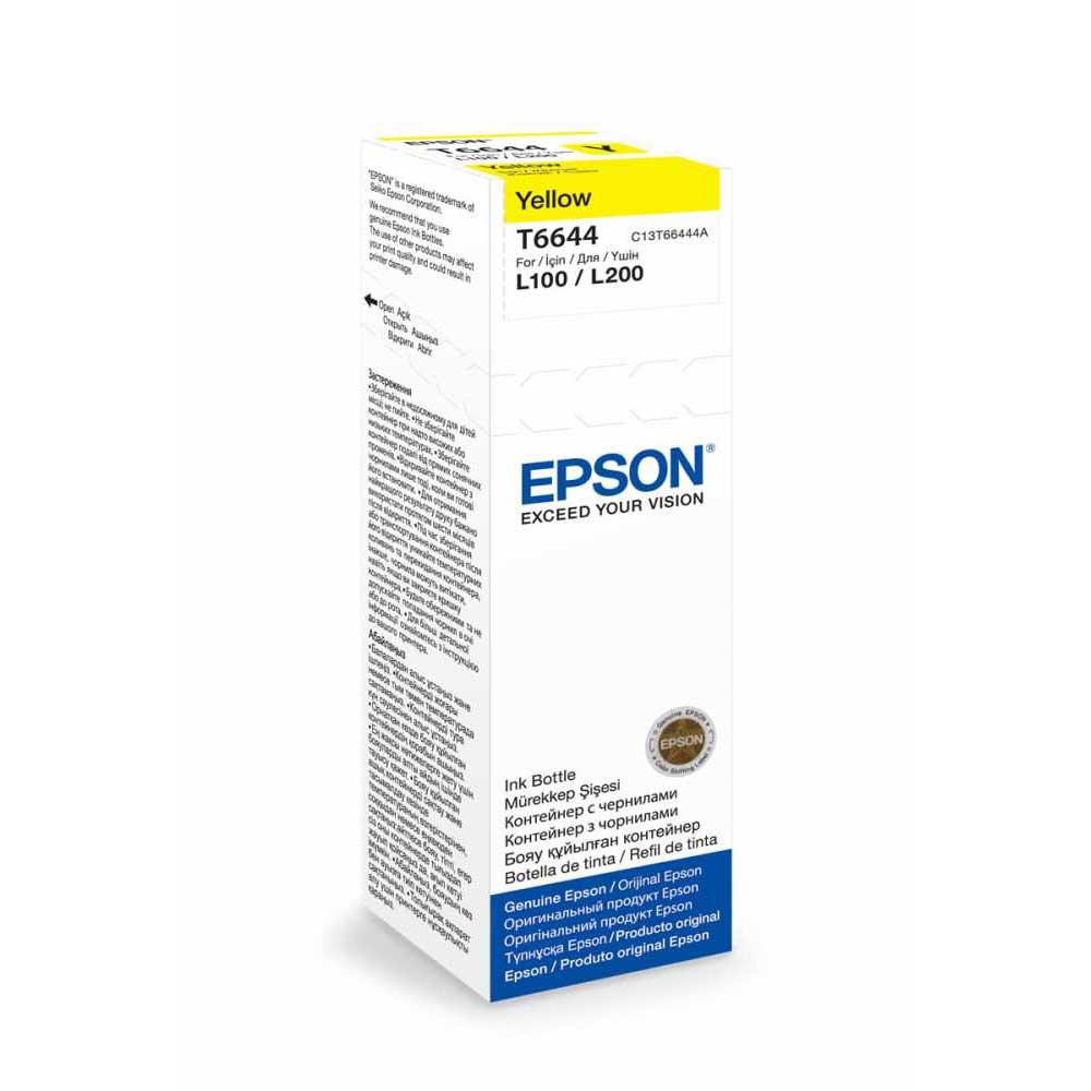 EPSON C13T66444A Yellow L100-L110-L200-L210-L300-L550 Ink 70ML