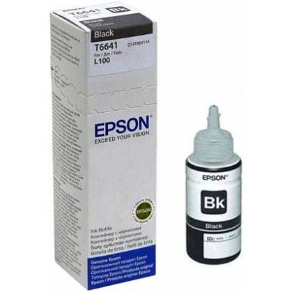 EPSON T6641 C13T66414A Black L100-L110-L200-L210-L300-L550 Ink 70ML