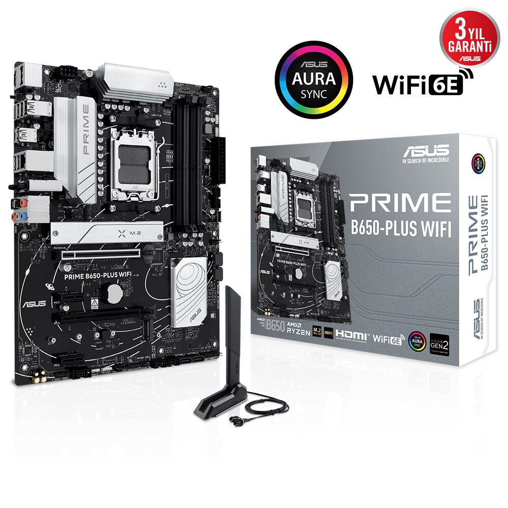 ASUS PRIME B650-PLUS WIFI 4xDDR5 DP/HDMI 2xM.2 AM5 Материнская плата