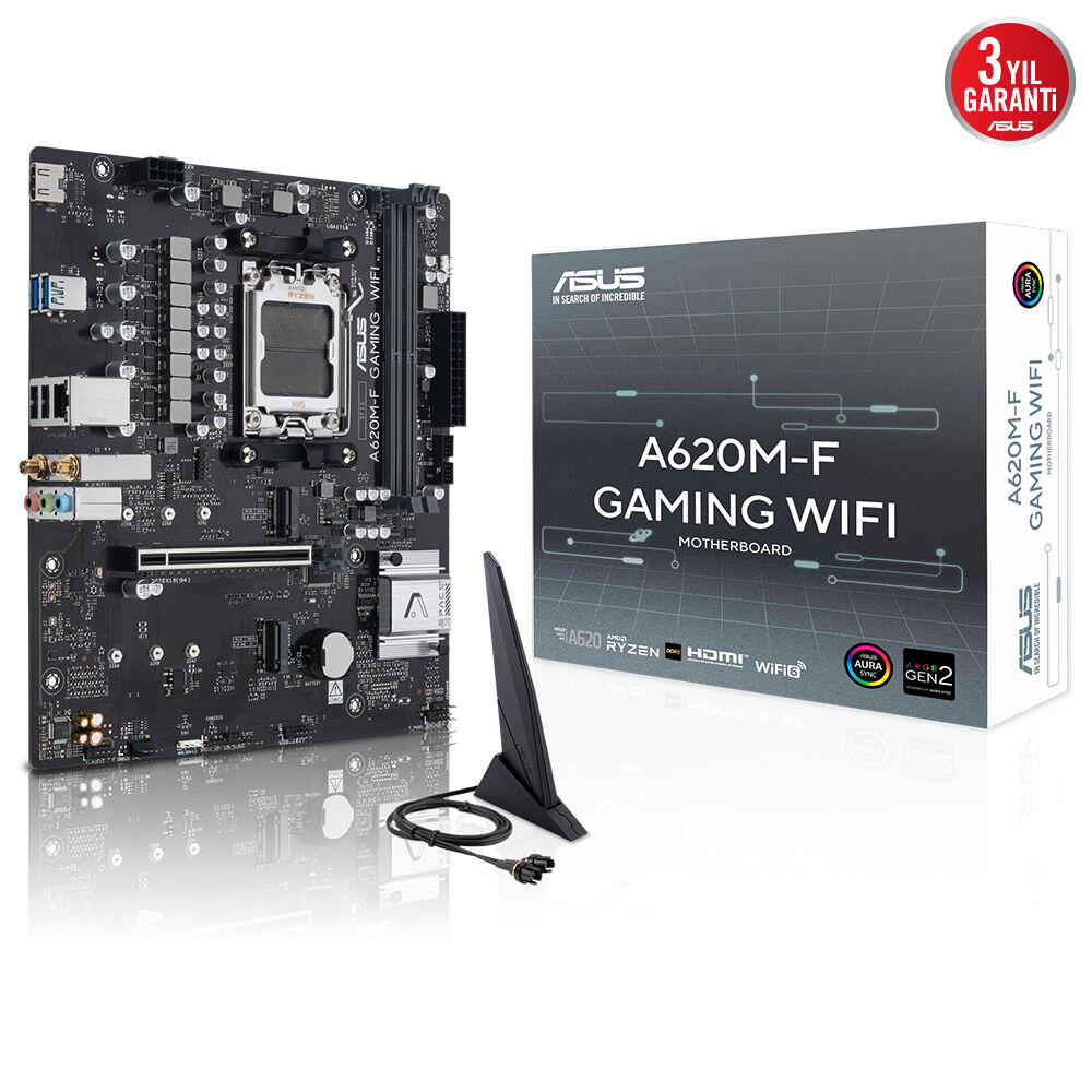 ASUS PRIME A620M-F GAMING WIFI 2xDDR5 HDMI 1xM2 AM5 Motherboard