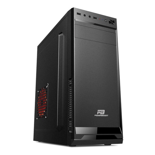 [11156] POWER BOOST VK-A002S 250W 1x8CM FAN MIDI TOWER MESHED PANEL 2xUSB2.0 1xAUDIO Черный Корпус