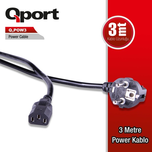 [11540] QPORT Q-POW3 3MT POWER Кабель
