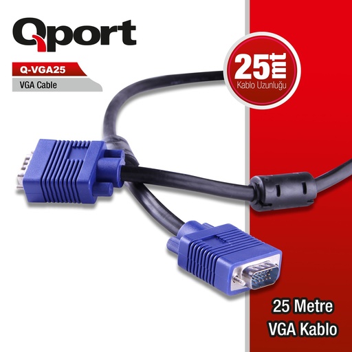 [11489] QPORT Q-VGA25 25MT VGA Кабель