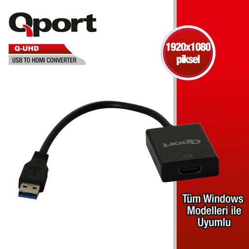 [12322] QPORT Q-UHD USB3.0 TO HDMI Переходник Кабель