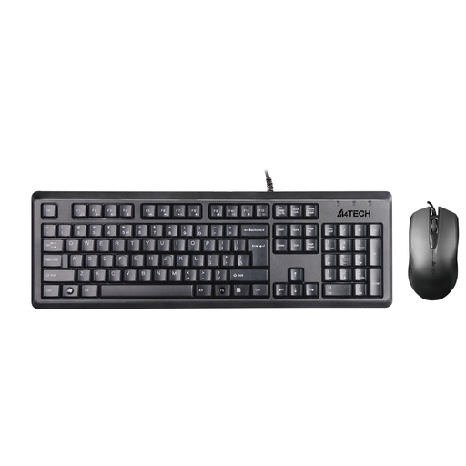 [11838] A4 TECH KR-9276 USB وسائط متعددة أسود Q لوحة مفاتيح وفأرة