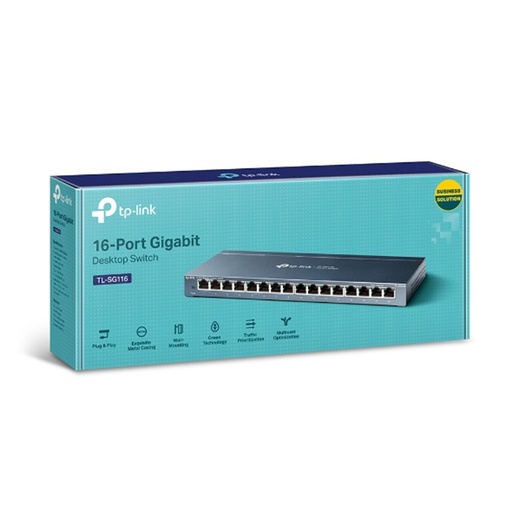 [13401] TP-LINK TL-SG116 16 PORT 10/100/1000 Unmanaged DESKTOP SWITCH