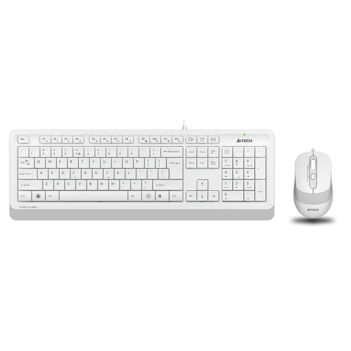 [12998] A4 TECH F1010 Проводной USB STANDART Белый Q Клавиатура и мышь