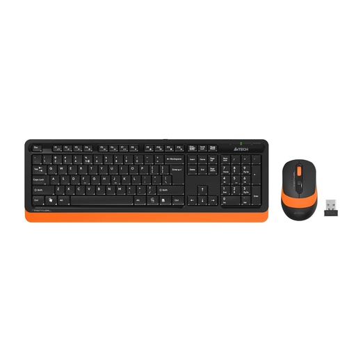 [12997] A4 TECH FG1010 لاسلكي STANDART TURUNCU Q لوحة مفاتيح وفأرة