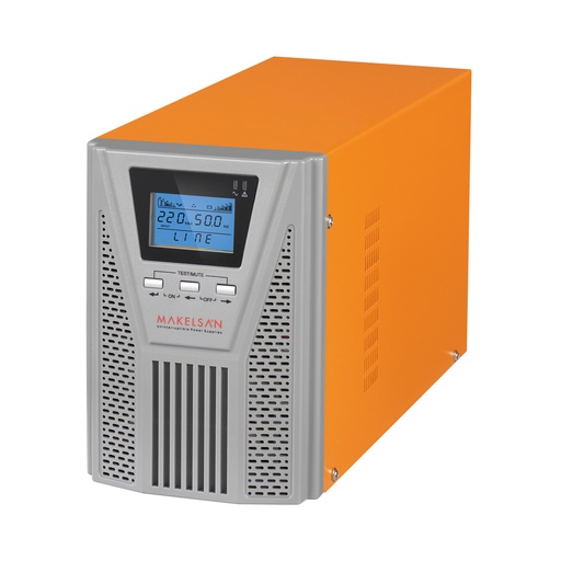 [14805] MAKELSAN POWERPACK SE 1KVA 5-10DK 2x12V/9AH 1F/1F مزود طاقة غير منقطع أونلاين UPS MU01000N11EAV06