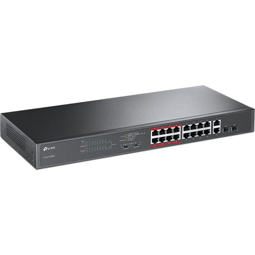 [14139] TP-LINK TL-SL1218MP 16 PORT 10/100 16 PORT POE+ 2 PORT UPLINK +2 SFP 192 WATT Unmanaged RACK MOUNT SWITCH