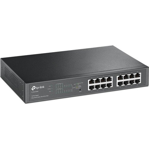 [14136] TP-LINK TL-SG1016PE 16 PORT 10/100/1000 8 PORT POE+ قابل للإدارة RACK MOUNT SWITCH