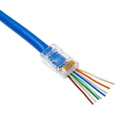 [16647] ODS C6ERJ45T 8P/8C EZ-PLUG YENİ Поколение CAT6 RJ45 KONNEKTÖR 100'LÜ