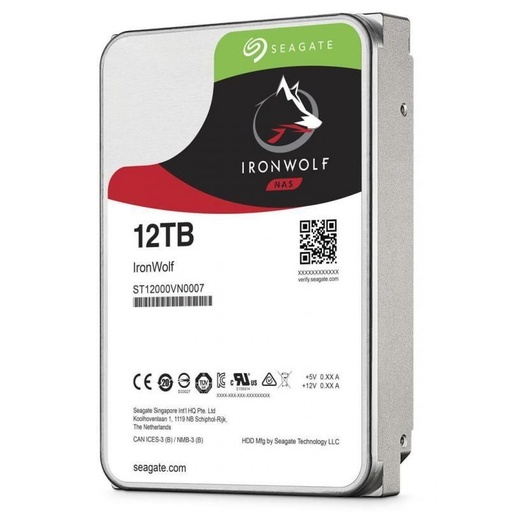 [17250] SEAGATE IRONWOLF 12TB 7200RPM 256MB SATA3 6Gbit/sn ST12000VN0008 NAS HDD
