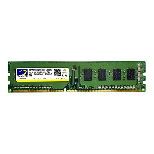 [17526] TWINMOS 4GB 1600MHz DDR3 1.5V PC Ram MDD34GB1600D