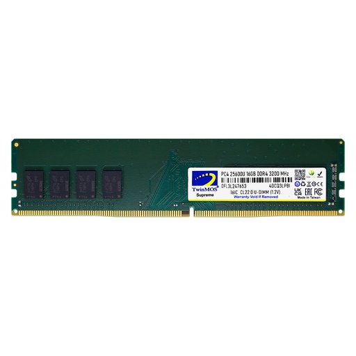 [17537] TWINMOS 16GB 3200MHZ DDR4 MDD416GB3200D PC RAM