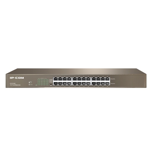 [18660] IP-COM IP-G1024D 24 PORT 10/100/1000 غير قابل للإدارة RACK MOUNT SWITCH معدني صندوق الكمبيوتر