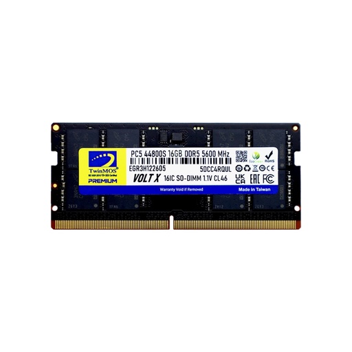 [20979] TWINMOS 16GB 5600MHz DDR5 TMD516GB5600S46 NOTEBOOK RAM