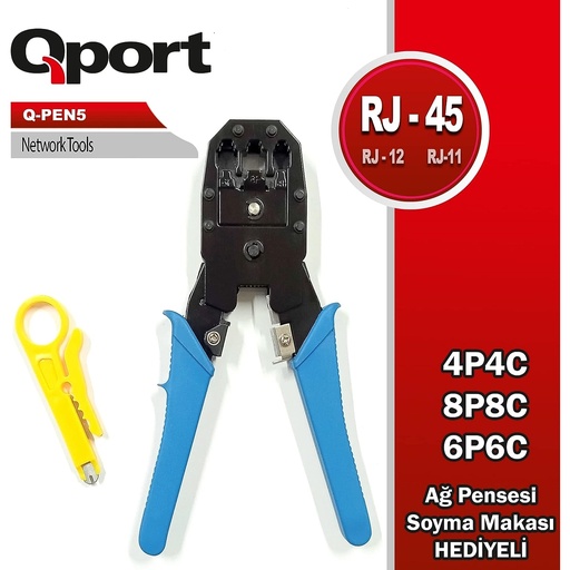 [20149] QPORT Q-PEN5 RJ45/RJ11 SIKMA PENSESİ