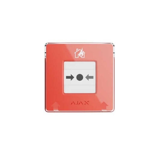 AJAX Manual Call Point زر إنذار حريق يدوي لاسلكي Jeweller (أحمر)