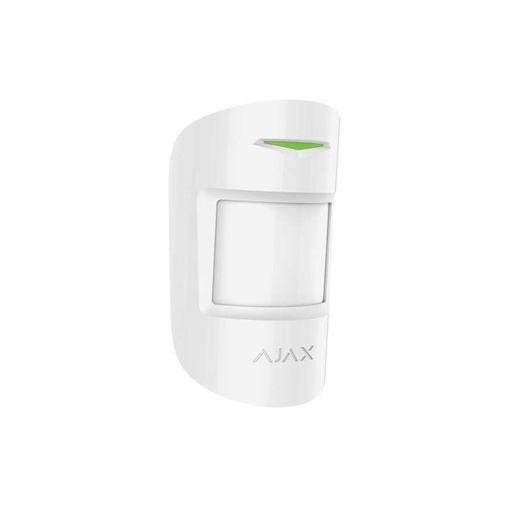 AJAX MotionProtect Plus كاشف حركة لاسلكي PIR مع حساس ميكروويف (أبيض)