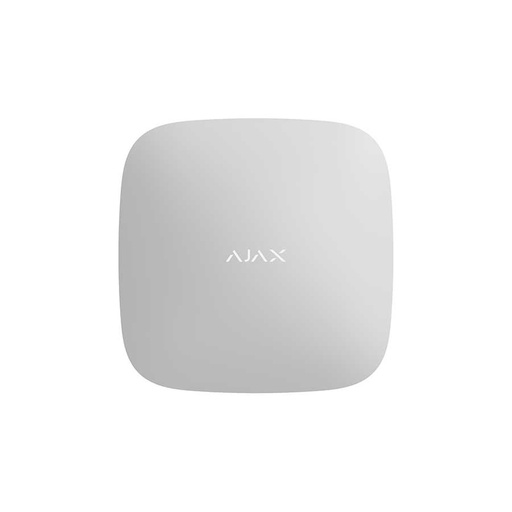 AJAX Hub Plus لوحة تحكم إنذار لاسلكية متطورة تدعم Wi-Fi وشريحتي اتصال (أبيض)