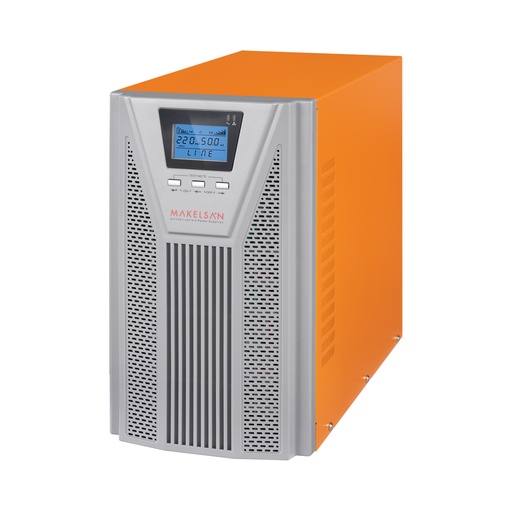 [7770] MAKELSAN POWERPACK SE 2KVA 5-10DK 4x12V/7AH 1F/1F مزود طاقة غير منقطع أونلاين UPS MU02000N11EAV04