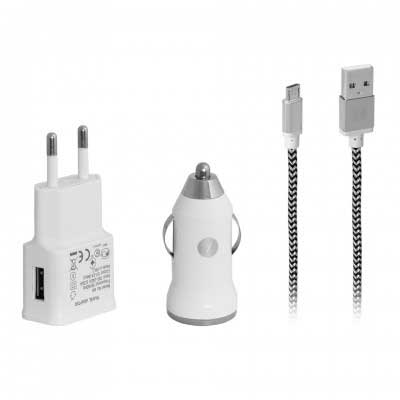 [7473] FRISBY FA-7540MU ANDROID DATA Cable+Adapter+ARAÇ ŞARJ KİTİ