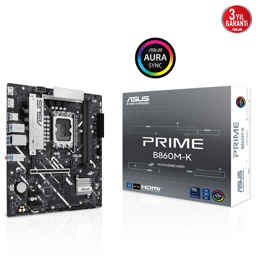 [22475] ASUS PRIME B860M-K 2x DDR5 DP/HDMI 2x M.2 1x 2.5GLAN USB3.2 1851P Материнская плата