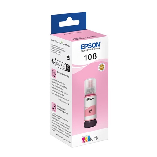 [22214] EPSON 108 T09C64 AÇIK أحمر حبر