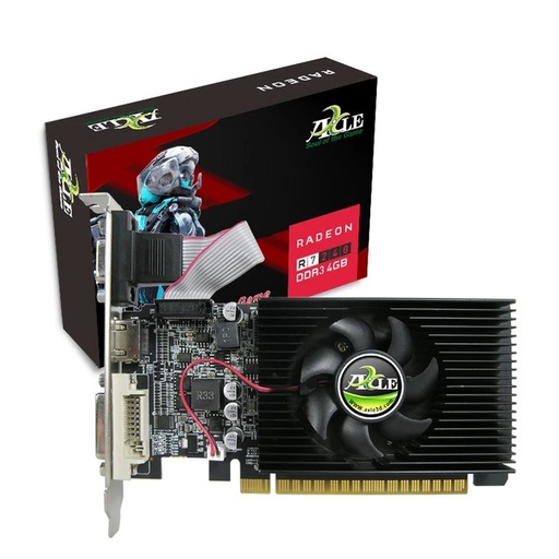 [21872] AXLE AX-R7-240/4GD3P8DIP R7 240 4GB DDR3 128Bit VGA/DVI/HDMI 16X