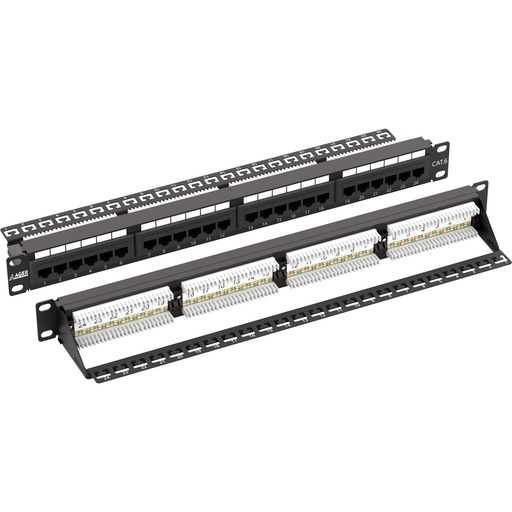 [22574] AGER AC-611-24E 8P8C,LSA,Золотистый KONTAK 24 PORT CAT6 DOLU 1U ZIRHSIZ PATCH PANEL