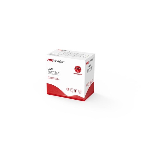 [22775] HIKVISION DS-1LN6OUSPE 305 MT U/UTP CAT6 OUTDOOR Черный 23 AWG