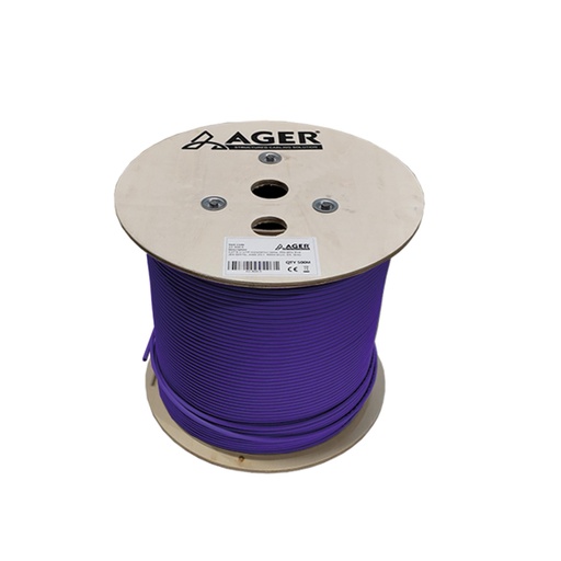 [22892] AGER AC-600-5-PU 500MT U/UTP CAT6 LS0H - HELOJEN FREE MOR 250MHZ 23AWG %100 BAKIR