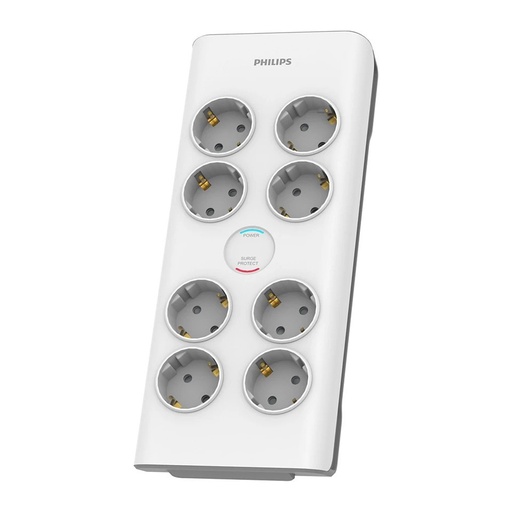 [23043] PHILIPS SPN7080WA/62 900J 8'Lİ / 2M AKIM محمي مقبس