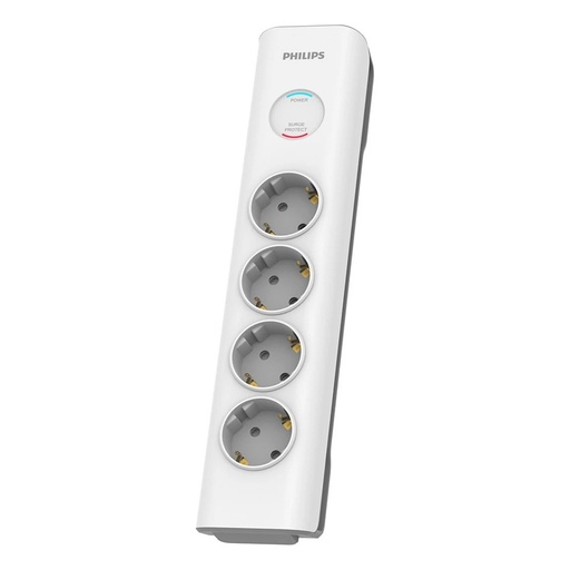 [23042] PHILIPS SPN7040WA/62 600J 4'LÜ / 2M AKIM Surge Protected Plug / Socket