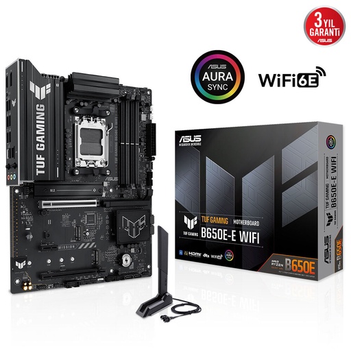 [23129] ASUS TUF GAMING B650-E WIFI 4xDDR5 DP/HDMI 3xM.2 AM5 لوحة أم