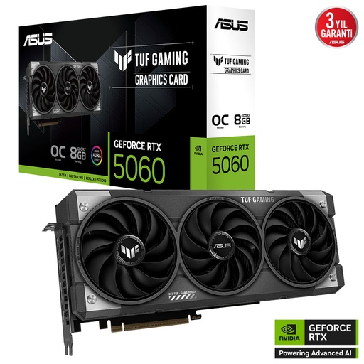 [23271] ASUS TUF-RTX5060-O8G-GAMING RTX5060 8GB DDR7 128Bit 3xDP/1xHDMI