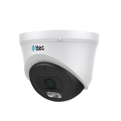[23284] TTEC IPDP-2330M-M-LITE 2MP 2.8MM 30MT With Built-in Audio H265+ IP67 SMART LED IP DOME Camera