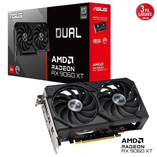 [23377] ASUS DUAL-RX9060XT-8G RX9060XT 8GB DDR7 128Bit 3xDP/1xHDMI