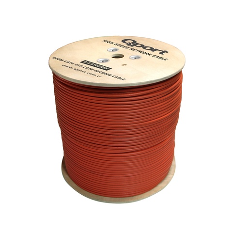 [23094] QPORT Q-CATO2RHF 500MT UTP CAT6 OUTDOOR NETWORK Кабель TURUNCU LSZH 23AWG 0.58MM