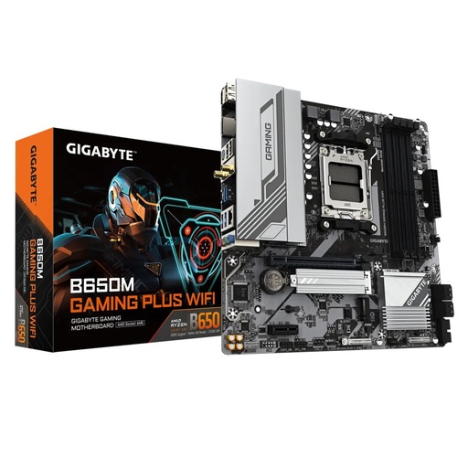 [23463] GIGABYTE B650M-GAMING-PLUS-WIFI 4xDDR5 2xDP/1xHDMI 2xM.2 AM5 Motherboard