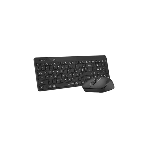 [23640] A4 TECH FG2300 AIR2 لاسلكي وسائط متعددة أسود Q لوحة مفاتيح وفأرة