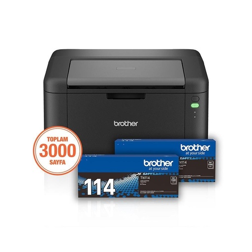 [23835] BROTHER HL-L1232W-2T MONO LAZER USB/WIFI A4 Принтер 2 TAM DOLU TONERLİ