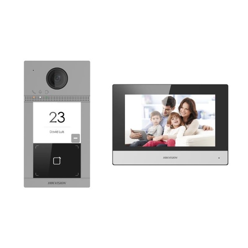 [24026] HIKVISION DS-KIS604-P(C) VİLLA TİP IP VIDEO INTERCOM KIT