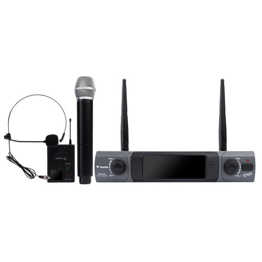 [24071] WESTA WM-202HT 1 RECEIVER 1 HANDHELD 1 YAKA ميكروفون SETİ