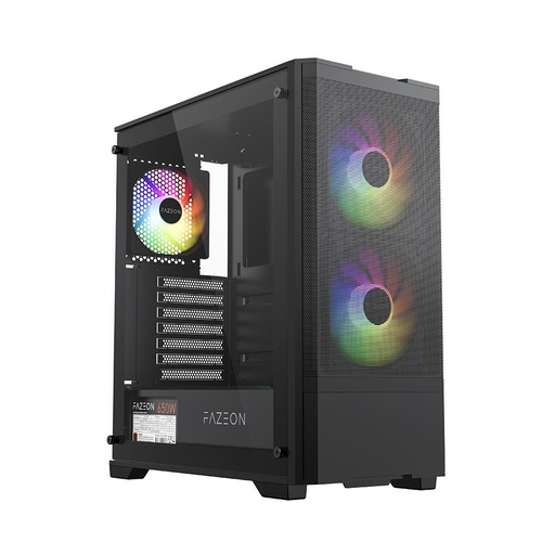 [24111] FAZEON F16A650BBM 650W 80+ BR 3x ARGB FAN ATX 2xUSB3.0 Черный GAMING Корпус