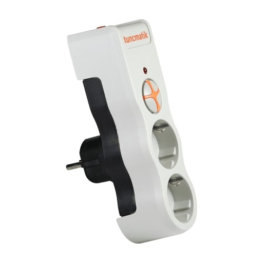 [24371] TUNÇMATİK POWERSURGE TSK19021 1050 JOULES 2'Lİ Белый AKIM С защитой Розетка