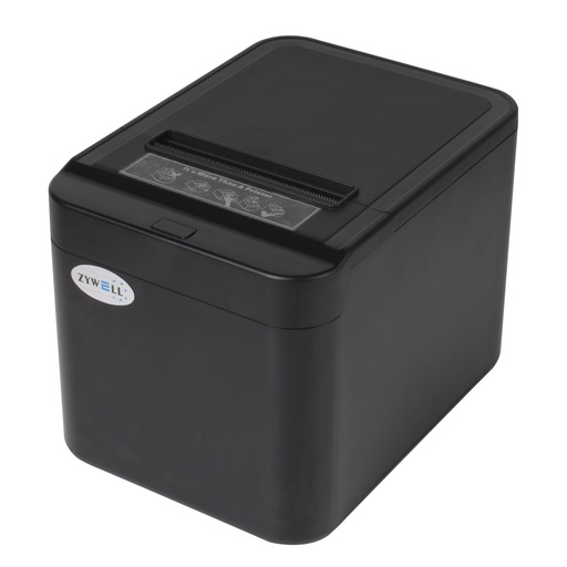 [24359] ZYWELL ZY-Q822 THERMAL / OTOMATİK KESİCİLİ USB+ETHERNET SLİP طابعة 200MM/s / 80MM أسود