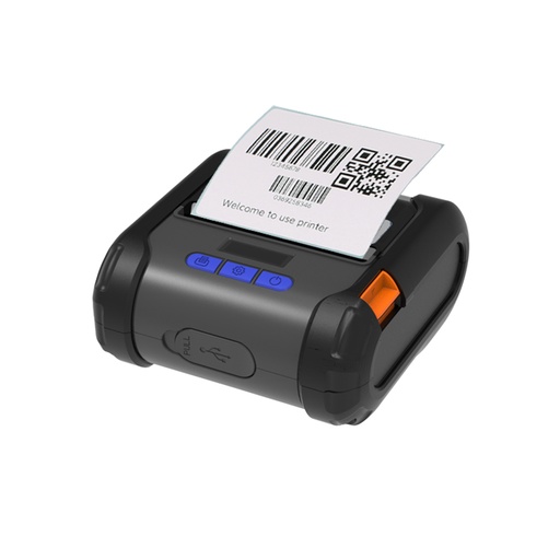 [24365] ZYWELL ZM04 THERMAL USB+BT MOBİL Barcode Printer 100MM/s / 80MM